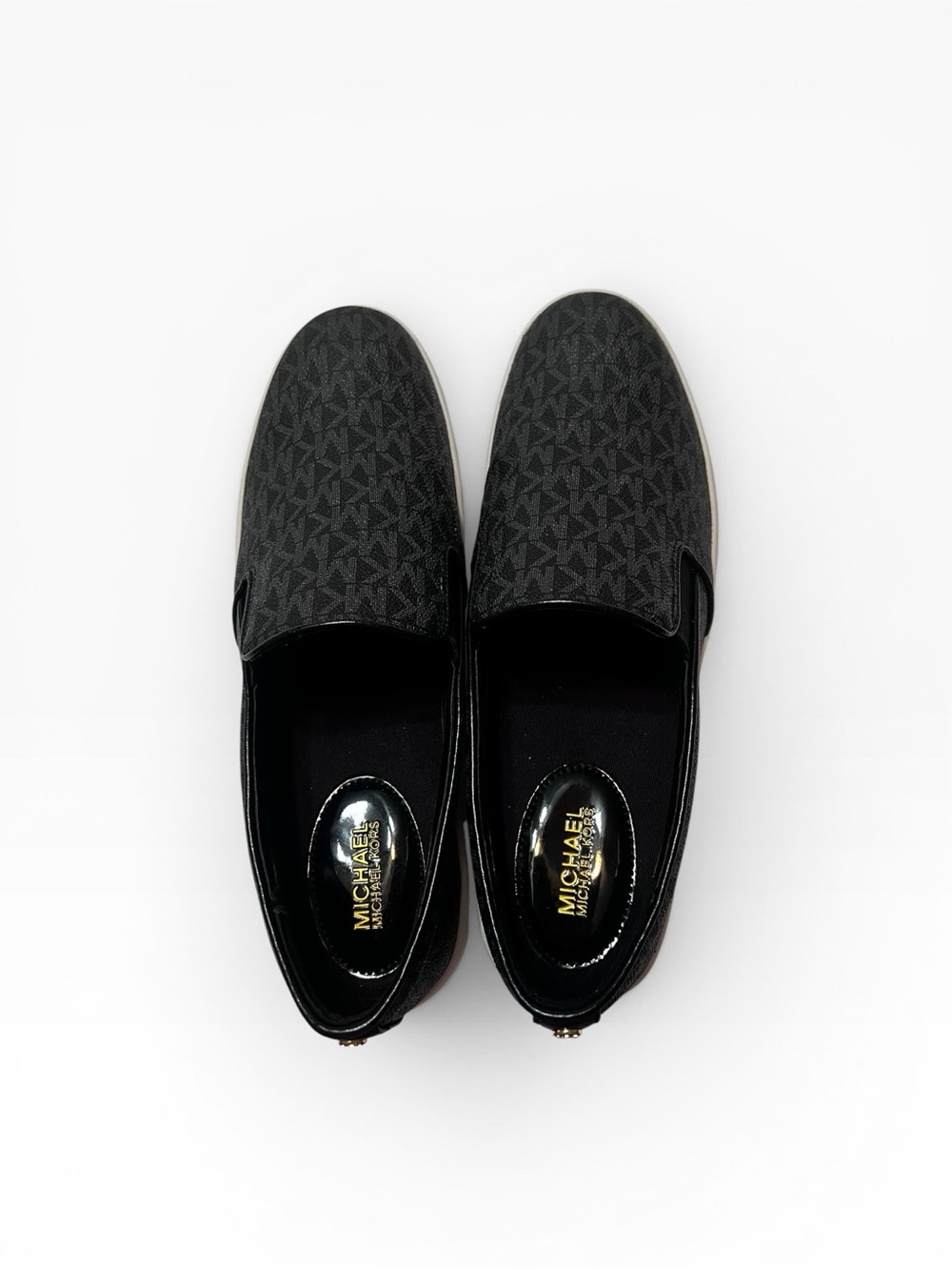 Michael Kors Women’s Keaton Slip-On Sneaker Signature Black Size 10